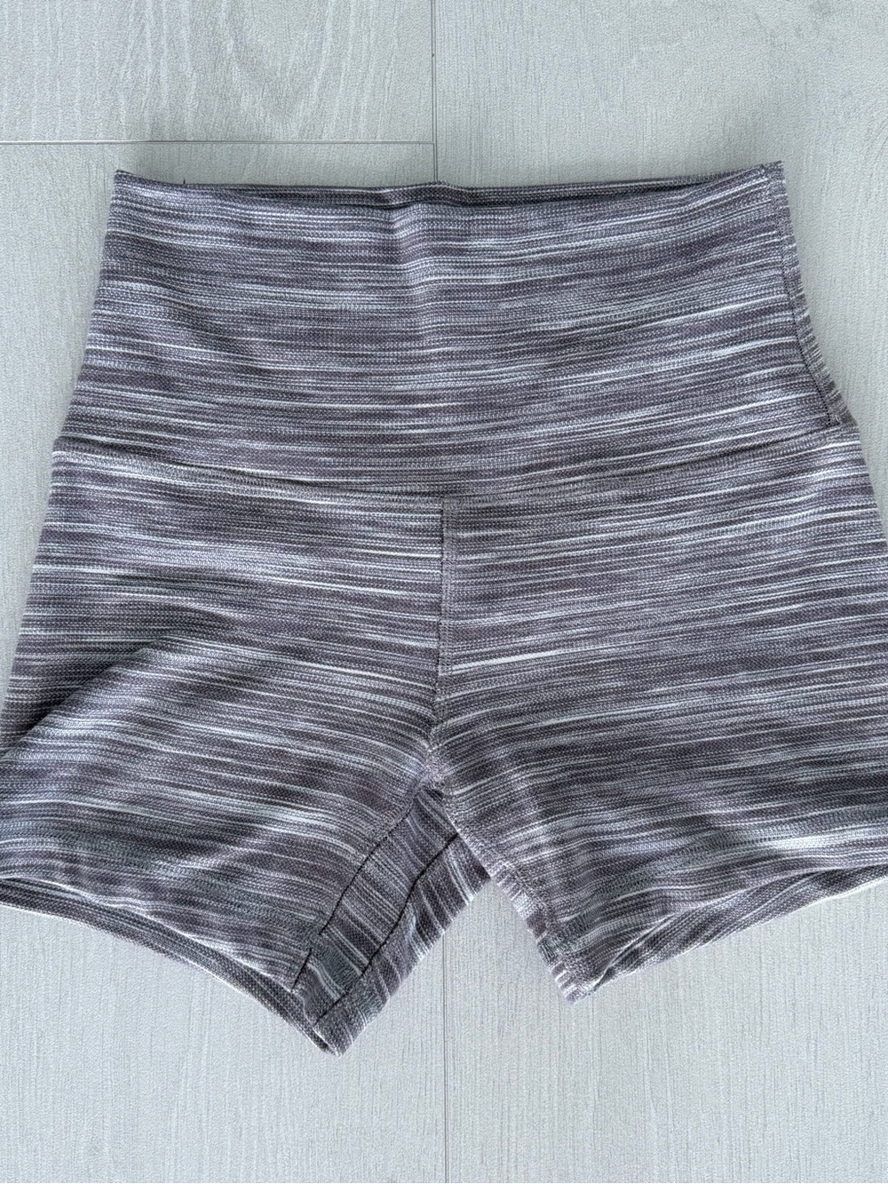 Lululemon Heathered Purple-Gray High-Rise Shorts
